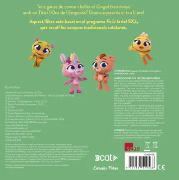 Contraportada En Titó i els Fa la la. Cargol treu banya