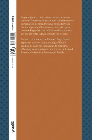 Contraportada El camí dels ossos