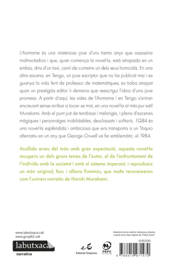 Contraportada 1Q84 Llibres 1 i 2