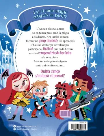 Contraportada Anna Kadabra. Aventures llegendàries 2. La cançó dels dracs