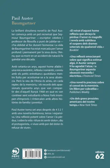 Contraportada Baumgartner (Edició en català)
