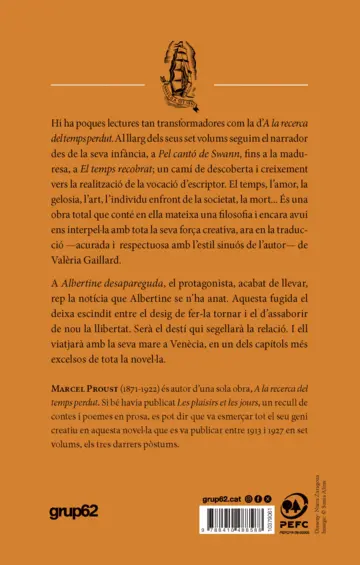 Contraportada Albertine desapareguda