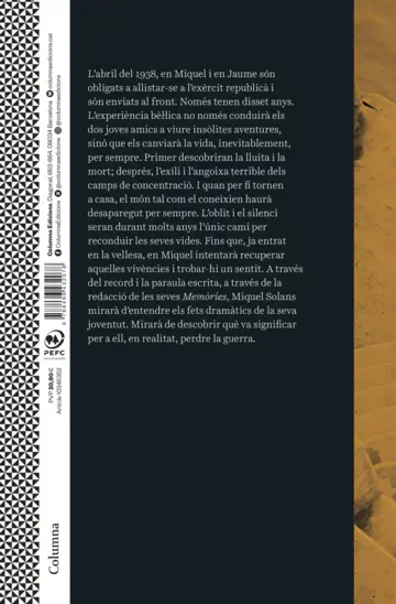 Contraportada La guerra que vas perdre