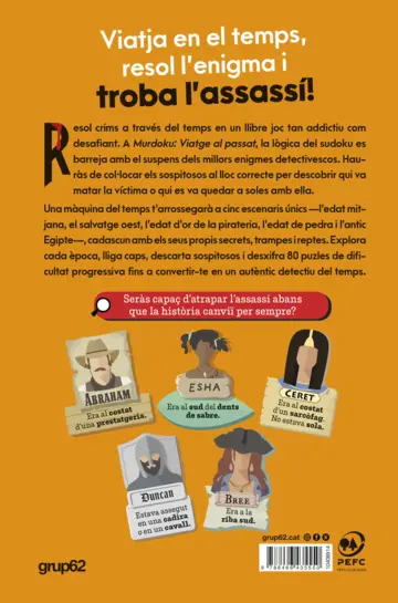 Contraportada Murdoku: Viatge al passat