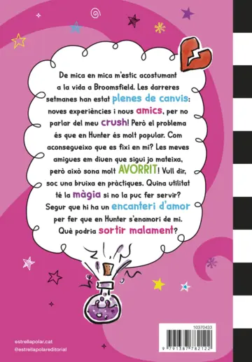 Contraportada Vida a l'insti i altres desastres 2. Un encanteri d'amor ruïnós