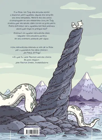 Contraportada Hilda & Twig . Hilda i Twig busquen aixopluc