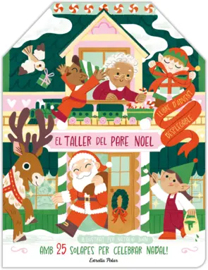 Portada El taller del Pare Noel. Llibre d'Advent desplegable
