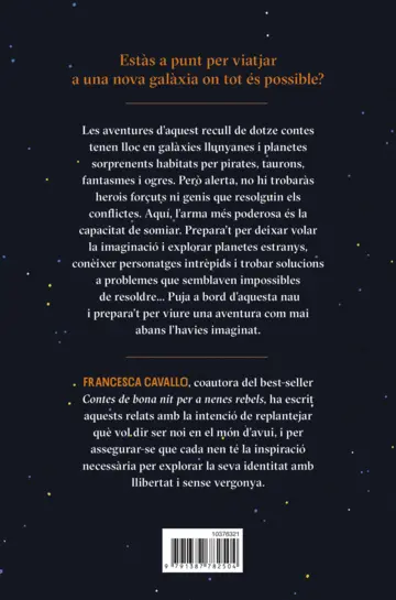 Contraportada Contes espacials per a nois del futur