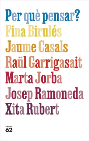 Portada Per què pensar?