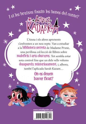 Contraportada Anna Kadabra 16. El llibre prohibit