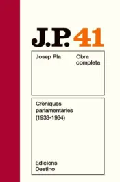 Portada Cròniques parlamentàries (1933-1934)