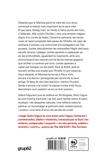 Contraportada Sota l'aigua