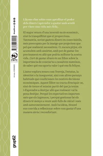 Contraportada L'art de gastar diners