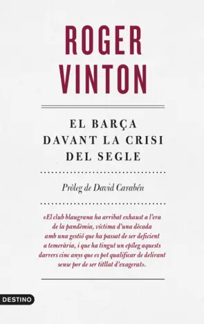 Portada El Barça davant la crisi del segle