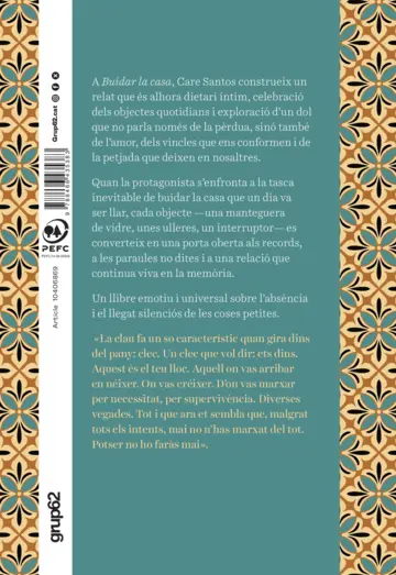 Contraportada Buidar la casa