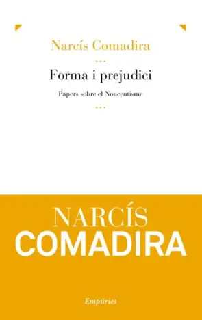 Portada Forma i prejudici (el Noucentisme)