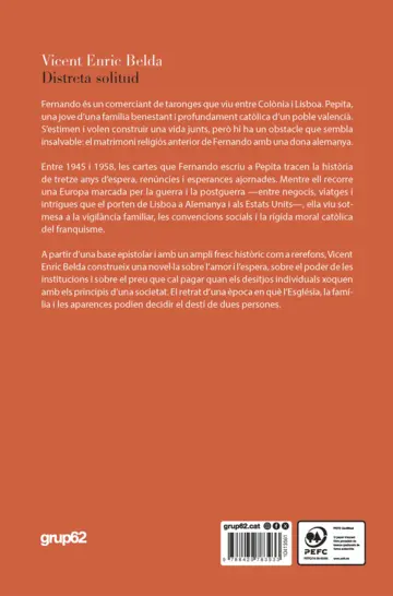 Contraportada Distreta solitud. Premi Joanot Martorell 2026