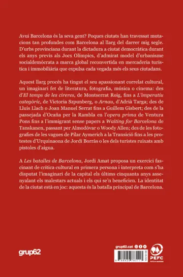 Contraportada Les batalles de Barcelona