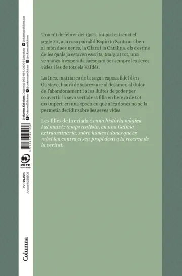 Contraportada Les filles de la criada