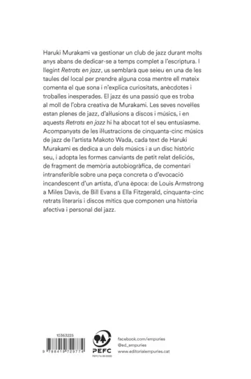 Contraportada Retrats en jazz