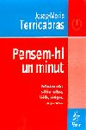 Portada Pensem-hi un minut. Reflexions sobre política i cultural, lúcides, ir