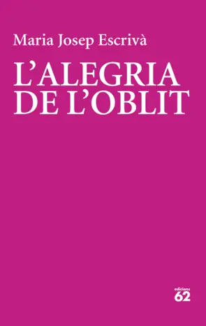 Portada L'alegria de l'oblit