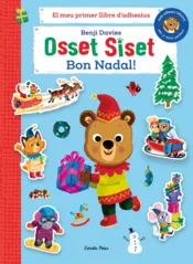 Portada Osset Siset. El meu primer llibre d'adhesius. Bon Nadal!