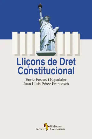 Portada Lliçons de Dret Constitucional