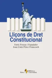 Portada Lliçons de Dret Constitucional
