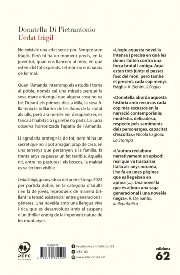 Contraportada L'edat fràgil