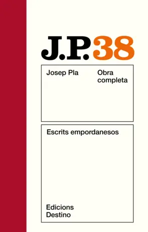 Portada O.C.J.PLA 38 ESCRITS EMPORDANESOS