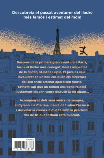 Contraportada Les aventures del jove Lupin 2. El misteri de la flor de lis