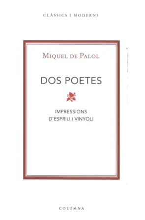 Portada Dos poetes