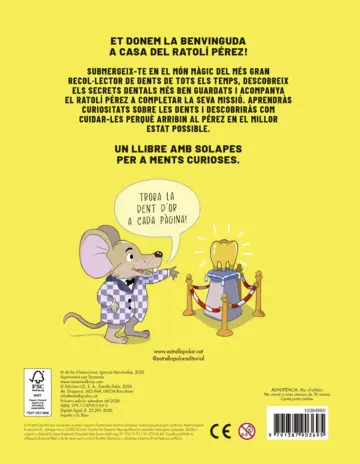 Contraportada El ratolí Pérez. Llibre amb solapes