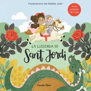 Portada La llegenda de Sant Jordi amb solapes de roba