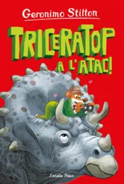 Portada L'Illa dels Dinosaures 2. Triceratop a l'atac!