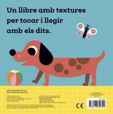 Contraportada Hola, gosset! Llibre amb textures