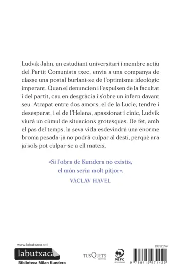 Contraportada La broma