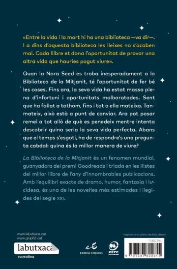 Contraportada La Biblioteca de la Mitjanit