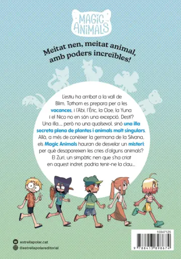 Contraportada Magic Animals 7. El secret de l'illa