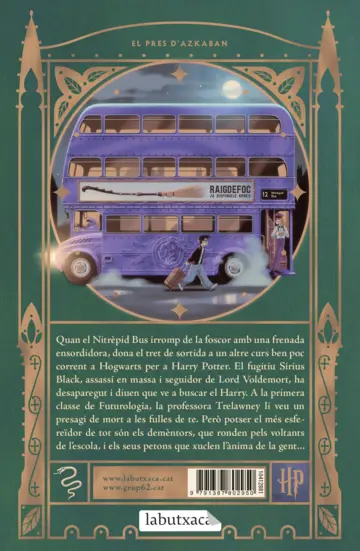 Contraportada Harry Potter i el pres d'Azkaban