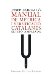 Portada Manual de mètrica i versificació catalanes.