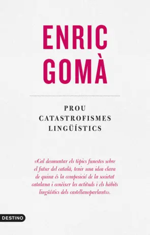 Portada Prou catastrofismes lingüístics