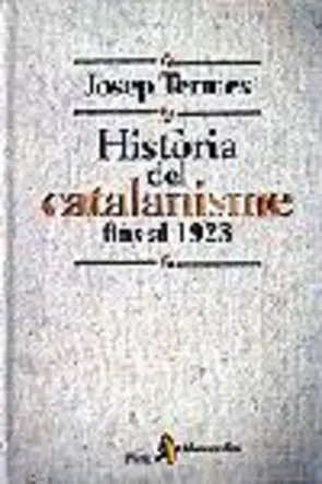 Portada Història del catalanisme fins al 1923