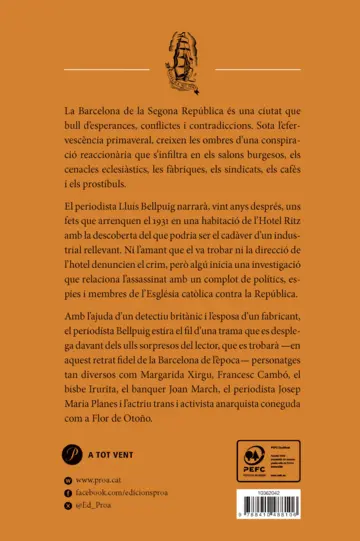 Contraportada Potser no hi va haver mai primavera