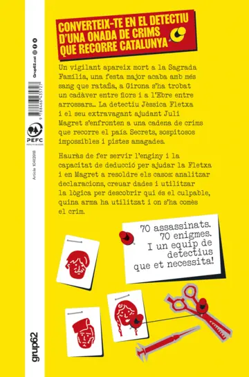 Contraportada Crimlògic: enigmes 100% catalans