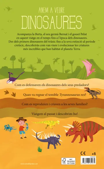 Contraportada Anem a veure dinosaures