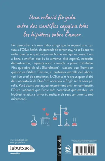 Contraportada La hipòtesi de l'amor