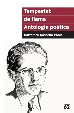 Portada Tempestat de flama. Antologia poètica