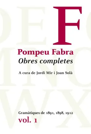 Portada Obres completes de Pompeu Fabra, 1